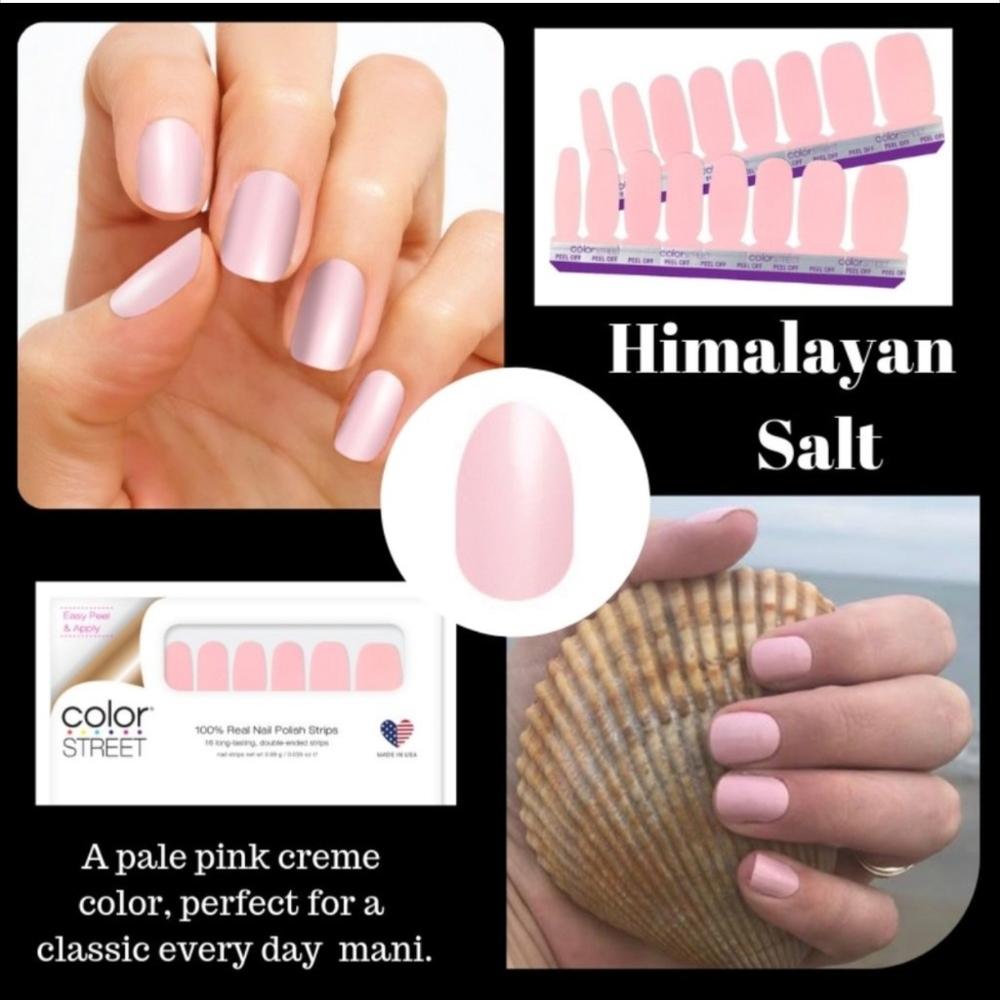 Stocking Stuffer! Color Street 100% Real Nail Polish Strips in Himalayan Salt